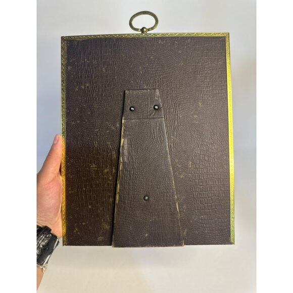 VTG Set of 2 Gold Brass Bronze Picture Frames Hollywood Regency MCM Style Decor - Picture 6 of 6